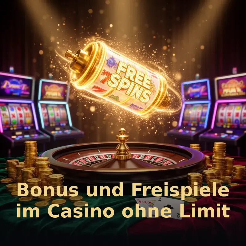 Bonus und Freispiele im Casino ohne Limit